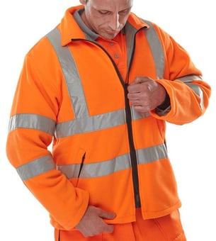 Picture of Beeswift Hi Vis Orange Carnoustie Fleece- BE-CARFOR