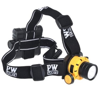 Picture of Portwest - PA64 Ultra Power Head Light - 500 Lumens - 5 Light Modes - Includes 4x AA - CE Certified - [PW-PA64]
