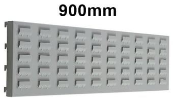 picture of QMP Louvre Back Panel 900mm - To Suit 1800mm Workbench - Light Grey - [QM-BPLOV900LXXX]