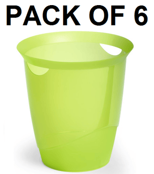 picture of Durable - Waste Basket Trend 16 L - 315 Dia x 330 mmH - Light Green - Pack of 6 - [DL-1701710017]