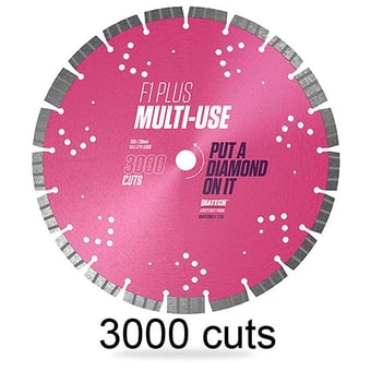 picture of F1 Plus - Multi-Use Diamond Blade - 3000 Cuts - 350mm Dia - [DC-B154H] - (DISC-R)
