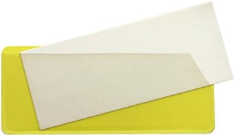 Picture of Spectrum Magnetic Slide Pockets Side & Top Opening - 31 x 100mm Yellow - Pack 10 - SCXO-CI-13684