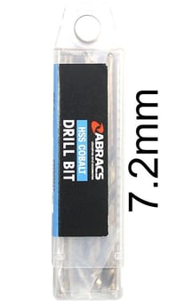 picture of Abracs HSS Cobalt Drill Bit 7.2mm - Pack of 10 - [ABR-DBCB07210]
