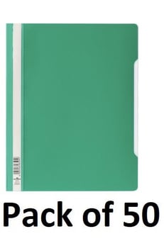 picture of Durable - Clear View PVC Folder - Green - Pack of 50 - [DL-257005]