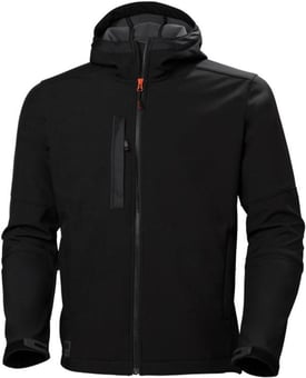 picture of Helly Hansen Kensington Softshell Hooded Jacket - Black - [BT-74230BLA] - (LP)