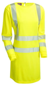 picture of Lilly - Hi-Vis Yellow Women's Coolviz Ultra Long Sleeve Modesty Tunic - LE-MT01-Y