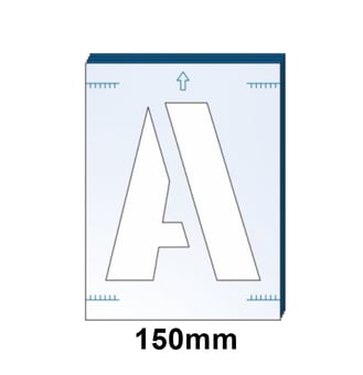 picture of A-Z Letters Stencil Kit - 150mm - [SCXO-CI-9411]