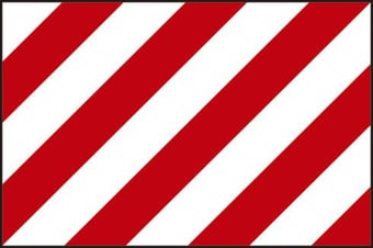 Picture of Spectrum Red & White Warning Panel - PVC 600 x 400mm - SCXO-CI-4301