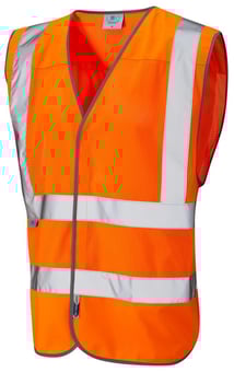Picture of LEO Arlington - Orange Coolviz Hi-Vis Waistcoat - LE-W04-O
