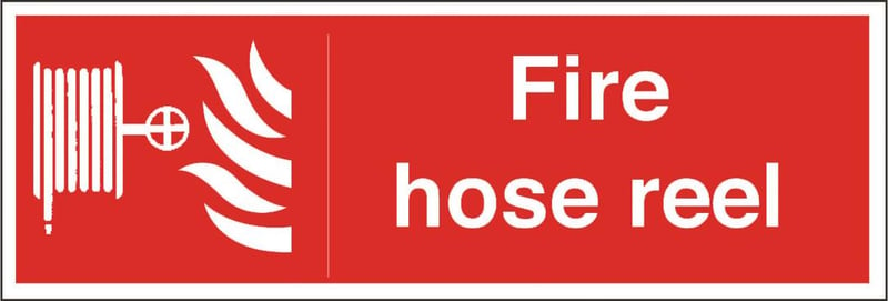 picture of Fire Hose Reel Sign - 300 X 100Hmm - Rigid Plastic - [AS-FI3-RP]