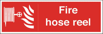 picture of Fire Hose Reel Sign - 300 X 100Hmm - Rigid Plastic - [AS-FI3-RP]