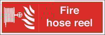 Picture of Fire Hose Reel Sign - 300 X 100Hmm - Rigid Plastic - [AS-FI3-RP]