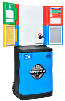 picture of Howler SafetyHub InfoPost c/w Magnetic Sign Set - [HWL-SHB02]