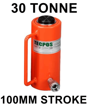 picture of Tecpos Single Acting Cylinder - 30 Tonne - 100mm Stroke - [GT-TS3010]