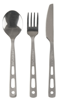 Picture of Lifeventure Stainless Steel Camping Cutlery Set - [LMQ-9670]