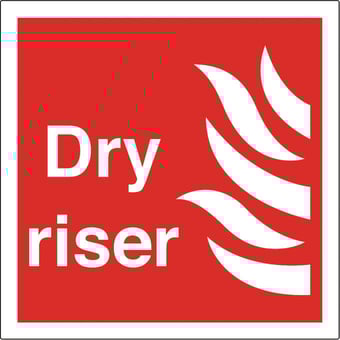 Picture of Dry Riser Sign - 200 X 200Hmm - Rigid Plastic - [AS-FI34-RP]