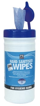 picture of Portwest - IW40 - Antibacterial Hand SANITISER Wipes - Pack of 200 - Blue - [PW-IW40BLU]
