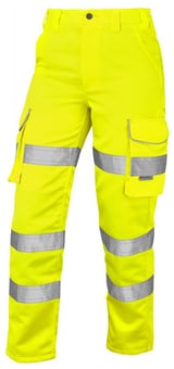 Picture of Pennymoor - Class 2 Ladies Poly-Cotton Yellow Cargo Trouser - Short Leg - LE-CL01-Y-S