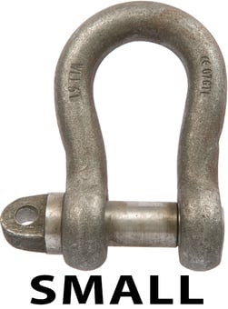 picture of Small Bow Shackles c/w Type A Screw Collar Pin