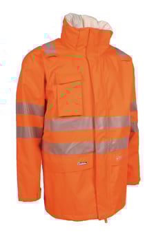 Picture of Lyngsoe Multinorm Hi-Vis Jacket Heavy Tear-resistant - Hi-Vis Orange - LS-ARC-LR19055-05