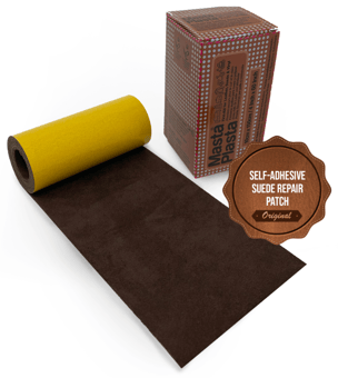 Picture of MastaPlasta Suede Repair Patch Roll/Tape Mid-Brown 150cm x 10cm - [MPL-BROWNSUEDEROLL150X10EU]