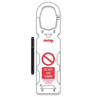 picture of Scafftag Towertag System Tag Holders - Box of 10 Towertag Holders & 1 Permanent Marker - [SC-STH-368]