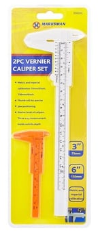 picture of Marksman Metric & Imperial Vernier Caliper Set - 2pc - [PD-55022C]