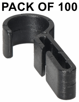 picture of Pack of 100 Universal Head Light Safety Helmet Clips - [PW-PA04BKR]