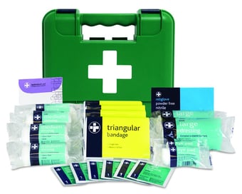Picture of Essentials HSE Approved - 10 Person First Aid Kit - In Green Durham Box - [RL-102]