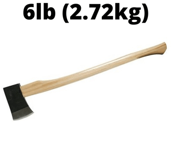picture of Silverline - Hickory Felling Axe - 6lb (2.72kg) Forged Steel Head - [SI-598432]
