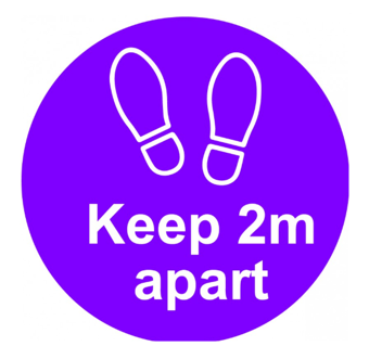 picture of SAV LAM Floor Distance Marker - Purple - 200mm dia. - [CI-STP253] - (DISC-X)