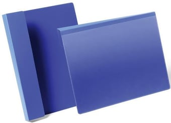 picture of Durable - Pallet Hanging Pocket A4 Landscape 297 x 210mm - Dark Blue - Pack 50 - [DL-172307]