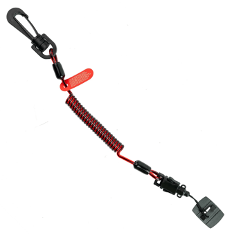 picture of Gripps Coil E-Tether With Poly Clip & E-Catch - Non-Conductive - 0.5kg - [GPS-H01061]