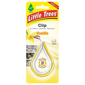 picture of Little Trees Air Freshener Clip - Vanilla Clip Fragrance - Pack of 4 Clips - [SAX-LTC011]