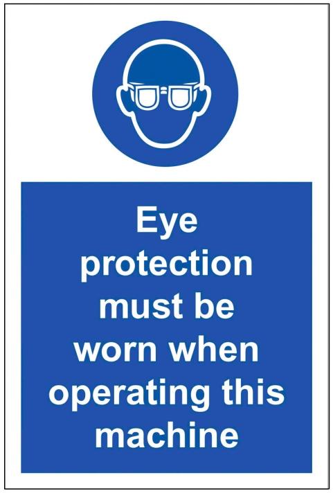 picture of Eye Protection Sign - 200 x 300Hmm - Rigid Plastic - [AS-MA79-RP] 