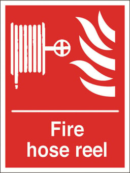 picture of Fire Hose Reel Sign - 200 X 300Hmm - Rigid Plastic - [AS-FI9-RP]