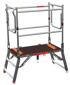 picture of Upgraded DELTADECK Low Level Work Platform with Orange Buzz Steps - [IH-POP-DD100571-KIT] - (LP)