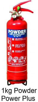 picture of Firechief 1kg Power Plus Powder Extinguisher - For ABC Fires - [HS-PPP1]