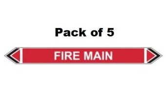 picture of Flow Marker - Fire Main - Red - Pack of 5 - [CI-13436]