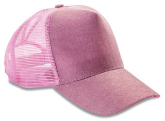 Picture of Result New York Sparkle Cap - Baby Pink - [BT-RC090X-BPK]