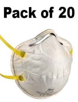 picture of 3M - P1 CUP-SHAPED Dust/Mist Respirator Mask - Box of 20 - [3M-8710]