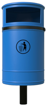 picture of Melba Swintex Nickleby Litter Bin 40L - Blue - [MLB-2NICKLEBY-BLU]
