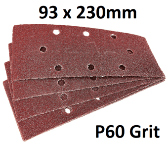 picture of Amtech 10pc 1/3 Sanding Sheet - P60 Grit 93 x 230mm - [DK-V4000]