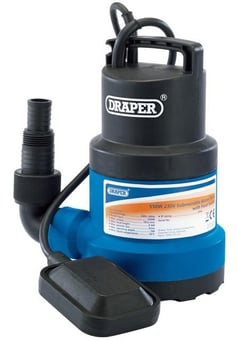 picture of Draper SWP200 191L/Min Submersible Water Pump With Float Switch - 550W - [DO-61584]