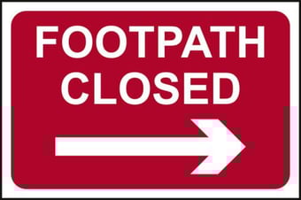 Picture of Spectrum Footpatch Closed - Arrow Right - RPVC 600 x 400mm - [SCXO-CI-14595]