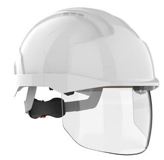 Picture of JSP - The All New EVO VISTAshield White Safety Helmet - Non Vented - [JS-AMC170-004-F00]