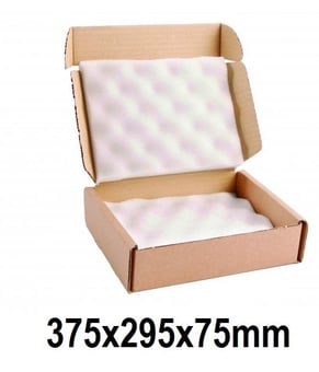 picture of Large Postal Box With Foam Inserts - 375x295x75mm - Single - [AK-56860]