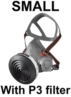 picture of 3M Reusable Half Face Mask and P3 Particulate Filter Kit - Small - [3M-HF-3011]