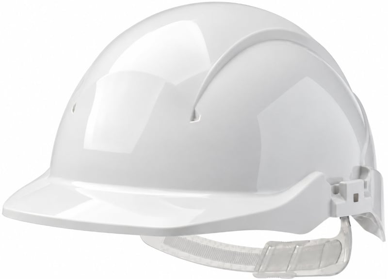 Centurion - Concept White Safety Helmet - Non-Vented - Slip Ratchet - [CE-S09CWA]