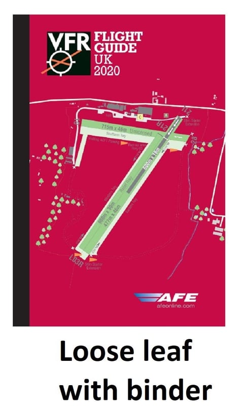 picture of UK VFR Flight Guide 2020 - Loose Leaf with Binder - [AE-VFR2020PLUSBINDER]